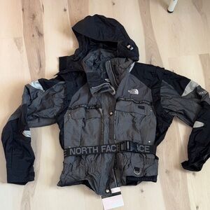 The North Face Charcoal and Black Belted Jacket